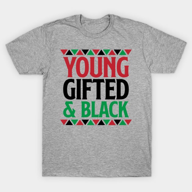 Young Gifted and Black, Black History, Black Lives Matter T-Shirt by UrbanLifeApparel